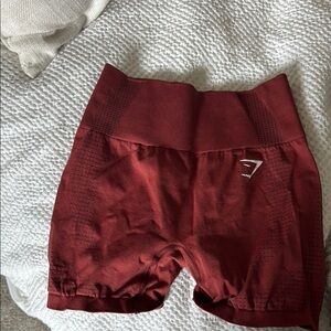 Gymshark Women's Red Seamless Shorts